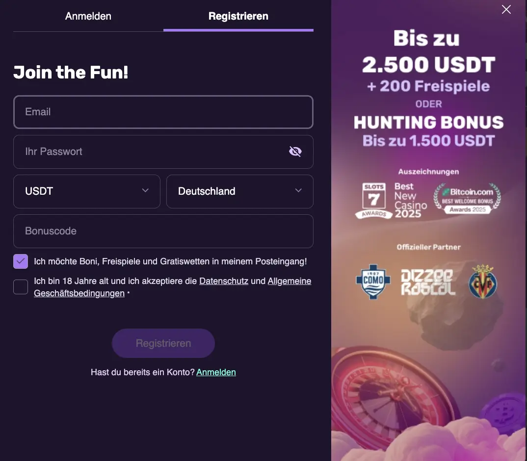 Illustration des Registrierungsprozesses