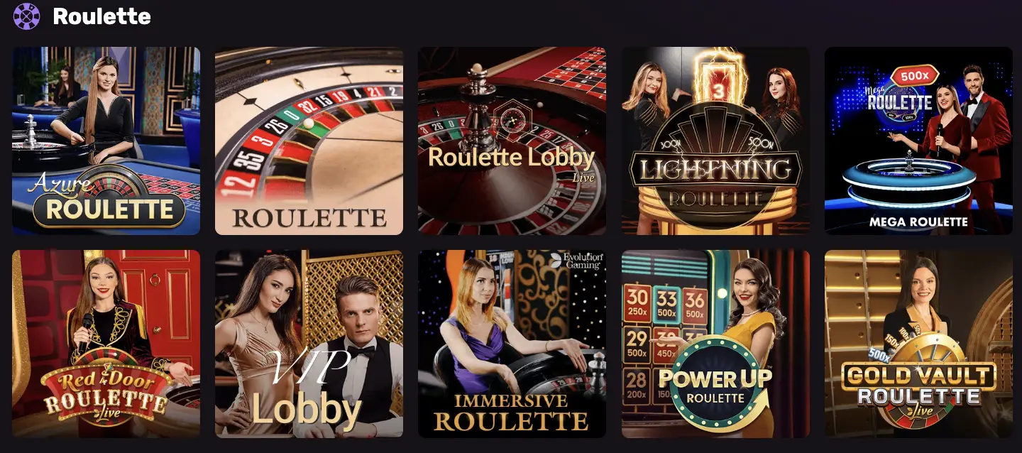 Roulette-Bereich